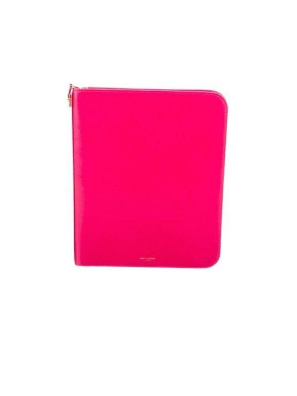 Saint Laurent Fuchsia Leather Tablet Case With Gold Hardware - Picture 4 of 14